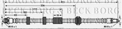 BORG & BECK bbh7589 -  Тормозной шланг
